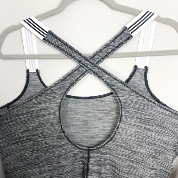 ADIDAS | Gray & Black Xback Tank Top Elastic Strap - Picture 4 of 6